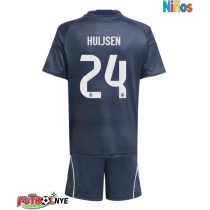 Camiseta Real Madrid Dean Huijsen #24 Visitante Equipación para niños 2025-26 manga corta (+ pantalones cortos)